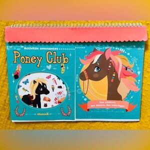 Pony Club Activity Book with Stickers – Fun Coloring & Creative Scenes for Kids!
